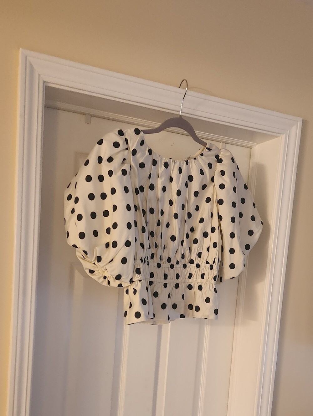 JOIE Polka Dot Crop Top